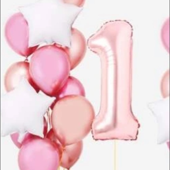 ❣️LAST SET❣️32 Piece Set! 21st Birthday Pink Balloon Set - 32 Pieces in All! - Picture 3 of 4